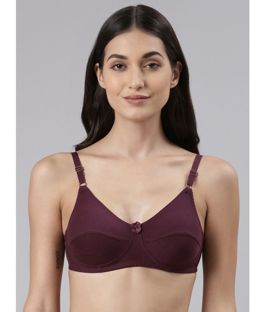     			Dollar Missy - Purple Cotton Non Padded Women's Everyday Bra ( Pack of 1 )