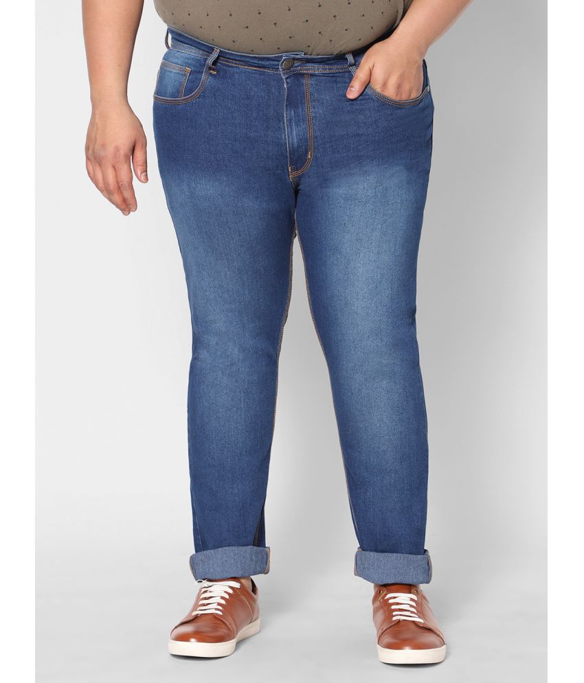     			HJ HASASI - Blue Denim Regular Fit Men's Jeans ( Pack of 1 )