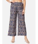 ALL WAYS YOU - Navy Blue Polyester Straight Women's Palazzos ( Pack of 1 )