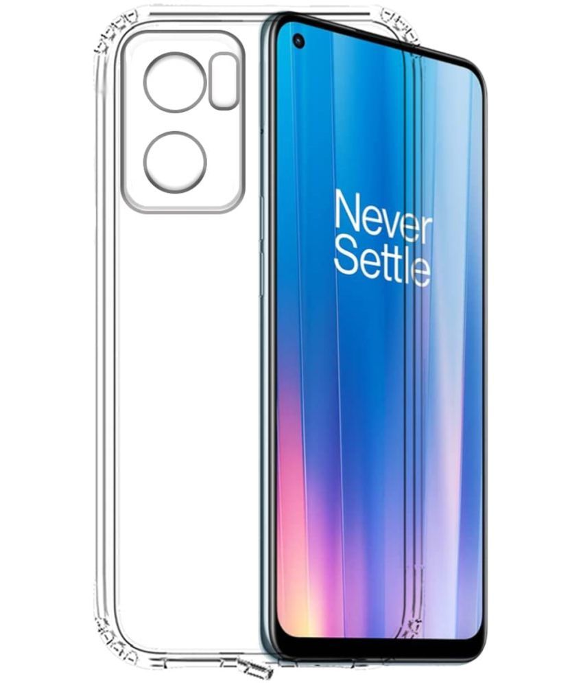     			Case Vault Covers - Transparent Silicon Silicon Soft cases Compatible For Oneplus Nord CE 2 ( Pack of 1 )