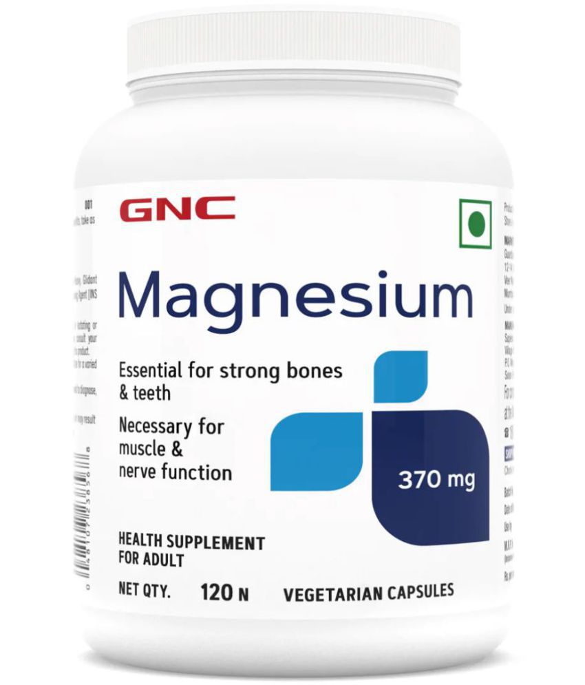     			GNC Magnesium 370mg- 120 Capsules