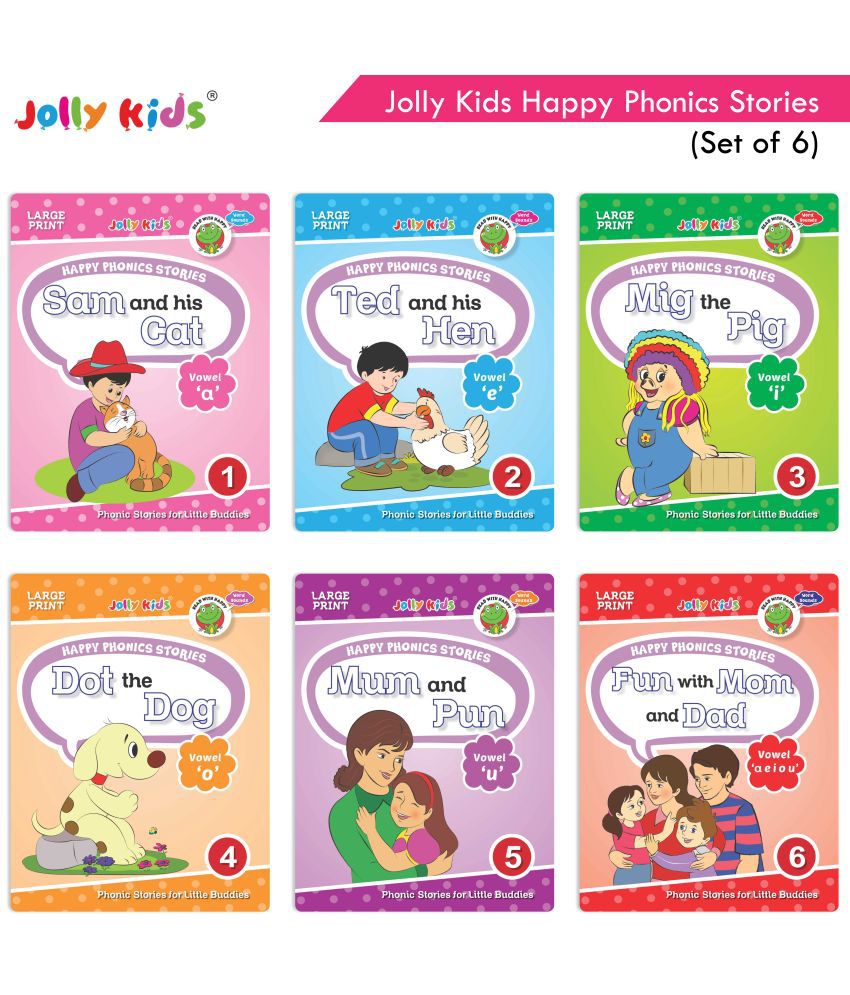     			Jolly Kids Happy Phonics Stories (Set of 6)