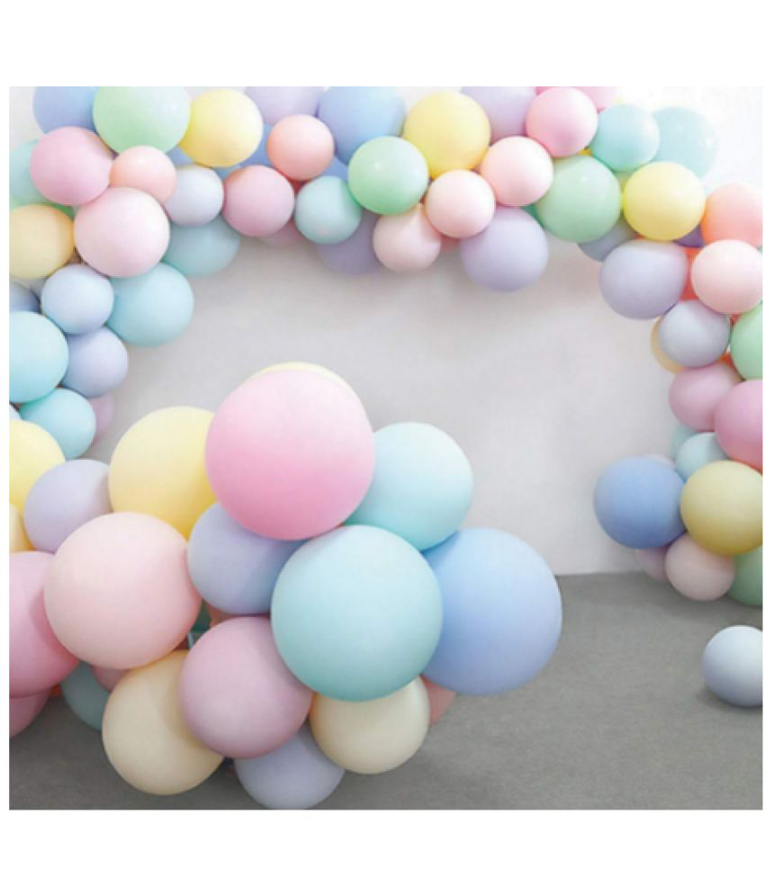     			Jolly Party  Pastel Multi color   Balloons Latex Party Balloons (Pack Of 100pc)