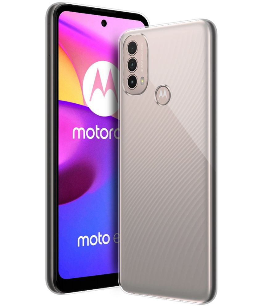     			NBOX - Transparent Silicon Plain Cases Compatible For Motorola Moto E40 ( Pack of 1 )