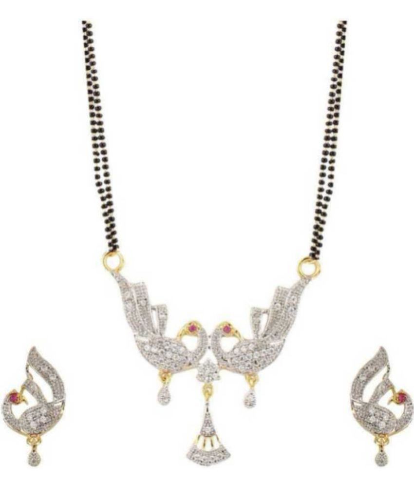     			PUJVI - Golden Mangalsutra Set ( Pack of 1 )