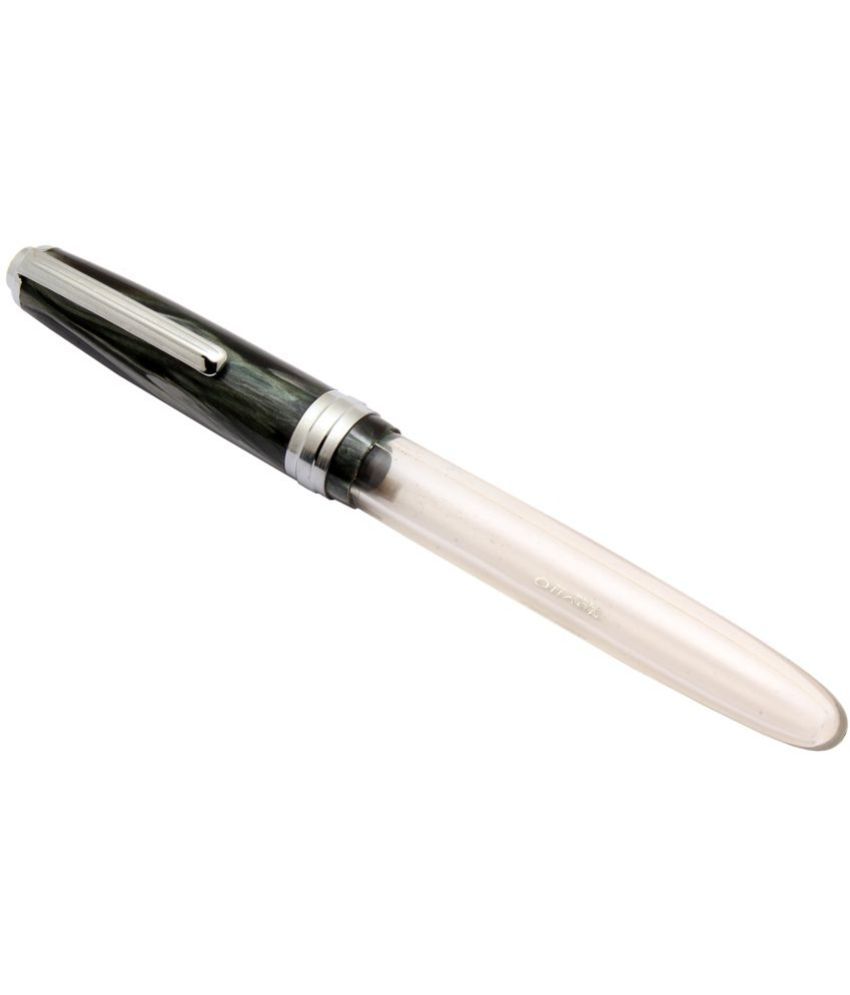     			Srpc Oliver 69 HT Black Demonstrator Eyedropper Fountain Pen With Chrome Clip & Band