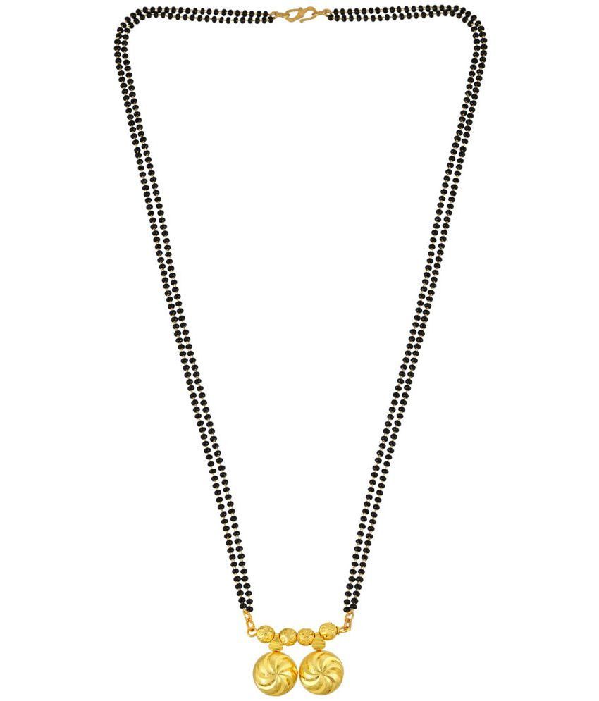     			YAJUS - Golden Mangalsutra ( Pack of 1 )