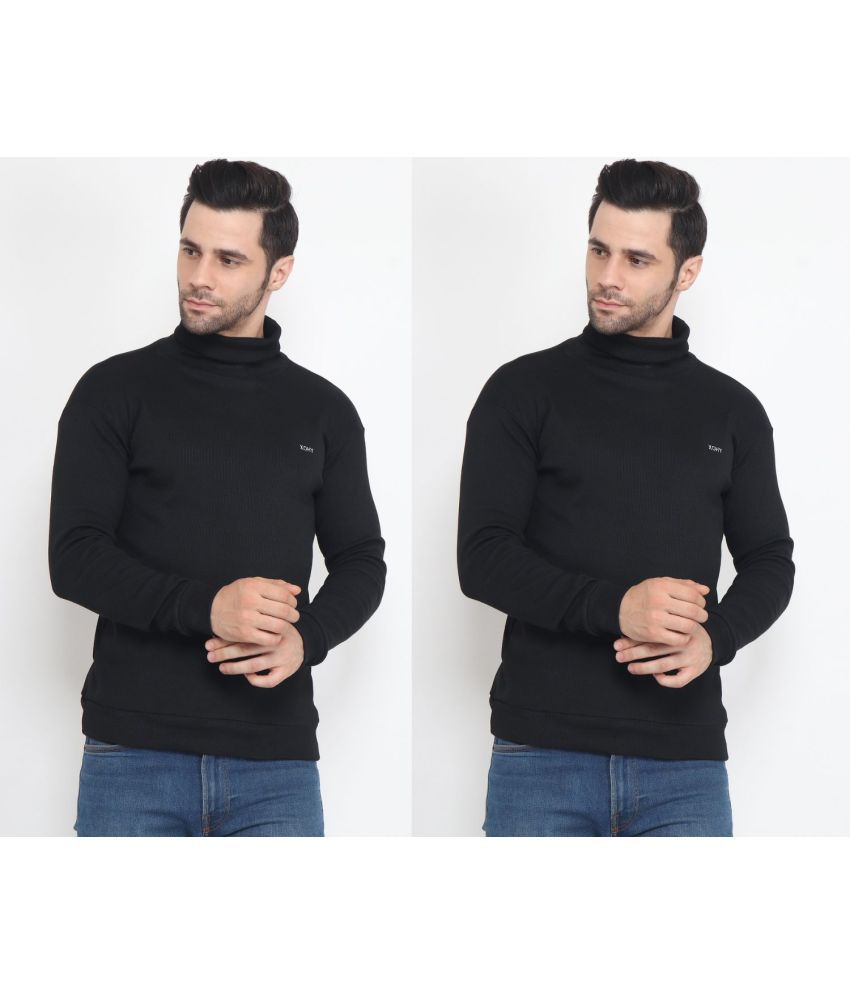     			xohy - Black Cotton Blend Men's Pullover Sweater ( Pack of 2 )