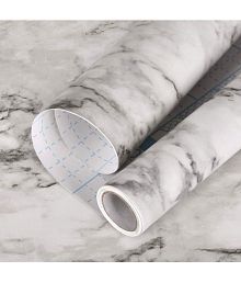 Gatih - White Cloud Marble kitchen sheets Wallpaper ( 60 x 200 ) cm ( Pack of 1 )