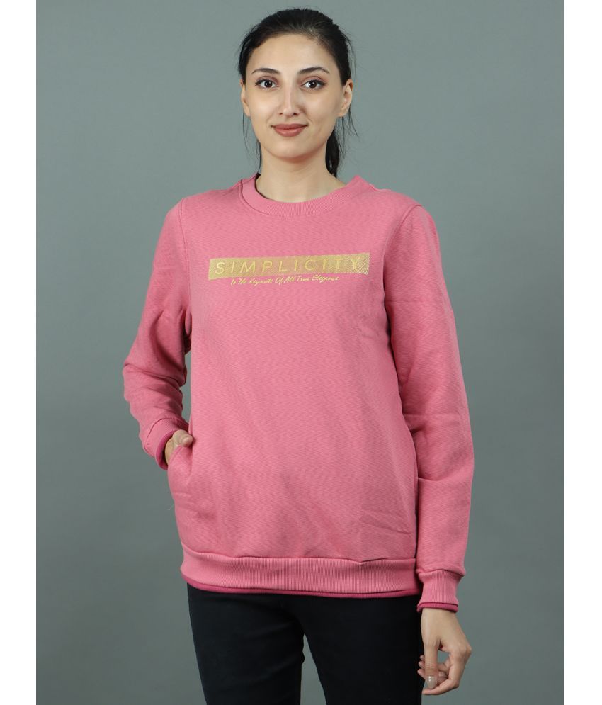     			NEXGEN CLUB Fleece Pink Non Hooded Sweatshirt