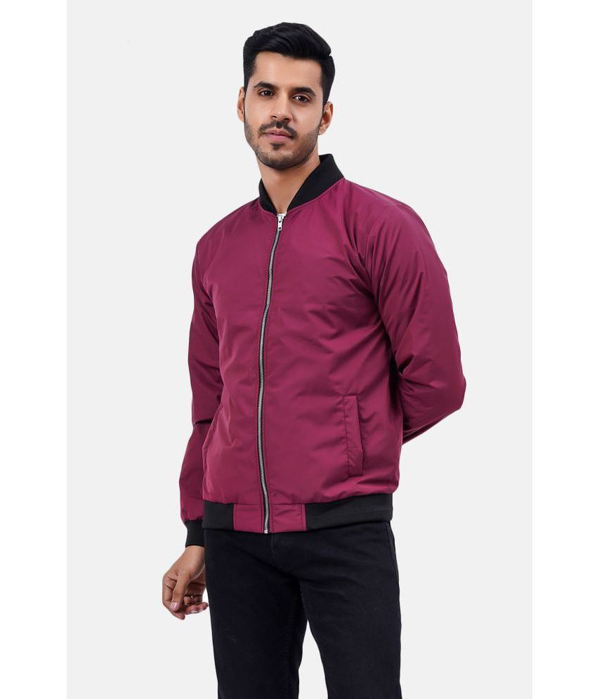 NUEVOSPORTA - Pink Polyester Regular Fit Men's Windcheater Jacket ( Pack of 1 )