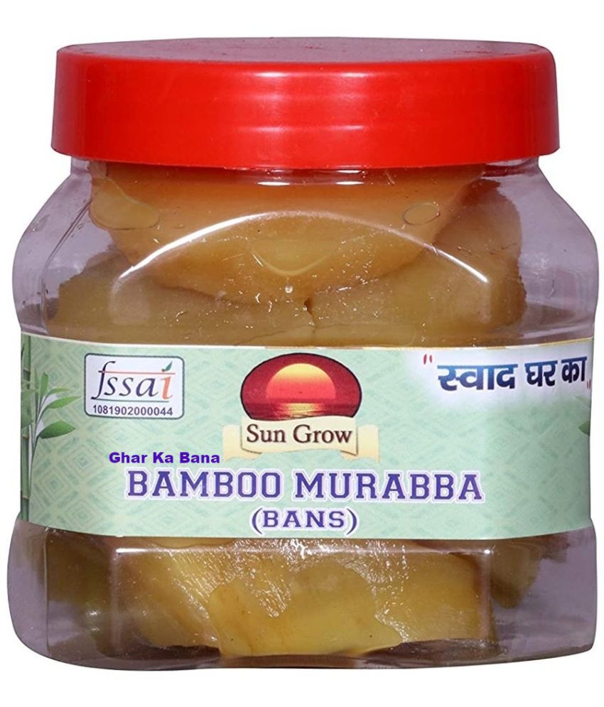     			Sun Grow Ghar Ka Bana Bamboo Murabba with Organic | 100% Fresh Bamboo with Taste & Pure Healthy Ingredients Pickle 500 g
