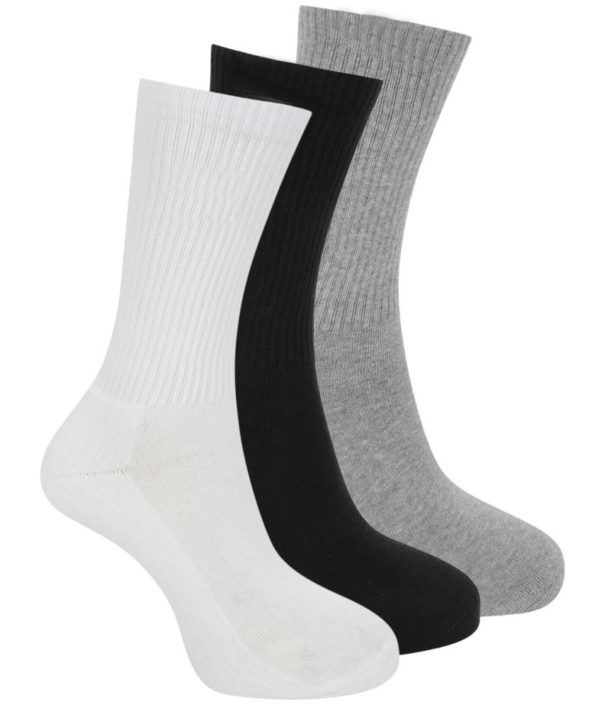     			UrbanMark Premium Cotton Men Pack of 3 Multicolor Full Length Socks