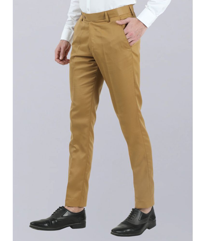     			VEI SASTRE Khaki Slim Formal Trouser ( Pack of 1 )