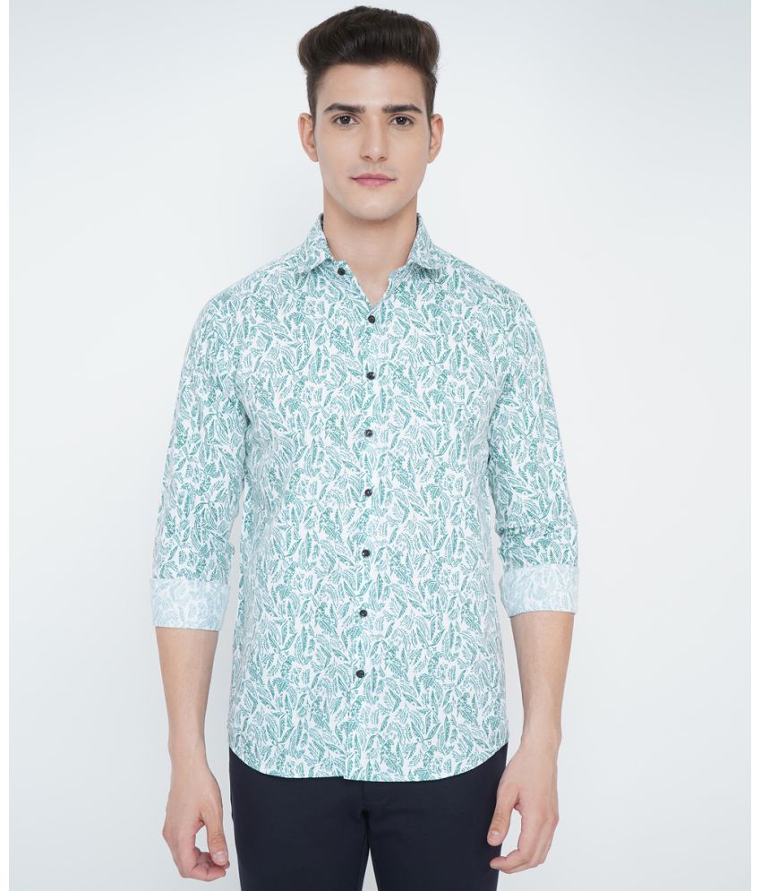     			VERTUSY - Turquoise 100% Cotton Regular Fit Men's Casual Shirt ( Pack of 1 )