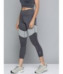 Alcis Grey Polyester Solid Capri - Single