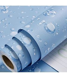 Gatih - PVC Self-Adhesive Water Bubbles PVC Wall Sticker Wallpaper ( 40 x 300 ) cm ( Pack of 1 )