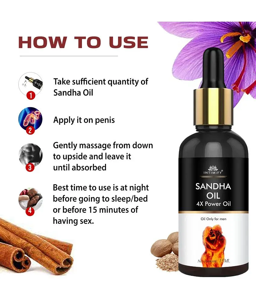 Intimify Sandha Oil for penis growth oil ling massage oil penis enlargement cream sandas oil sandaha massage oil shilajit original kamasutra