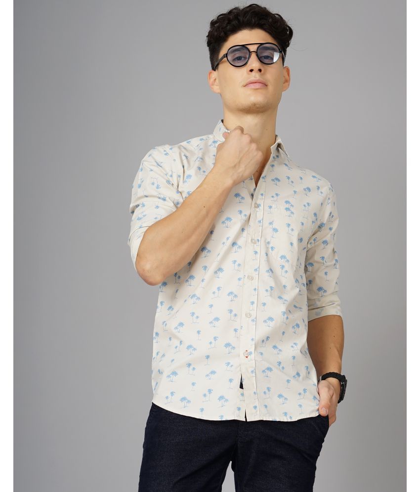     			Paul Street - Beige 100% Cotton Slim Fit Men's Casual Shirt ( Pack of 1 )