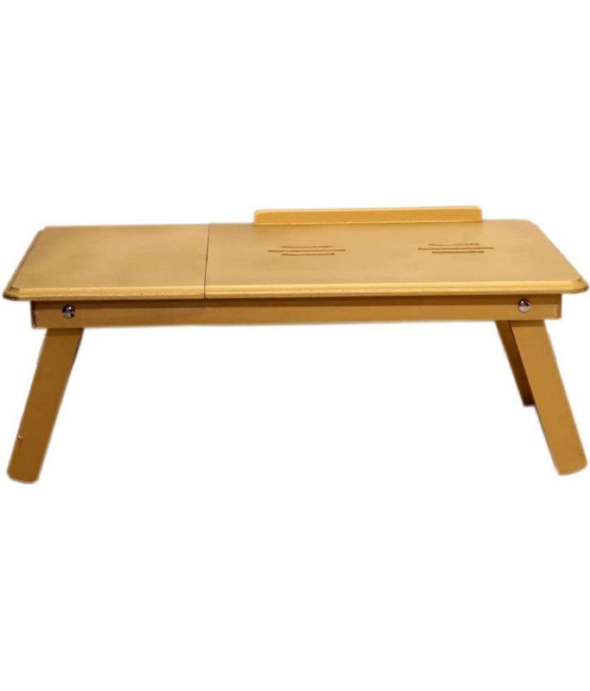     			TFS Laptop Table For Upto 43.18 cm (17) Golden work from home laptop table