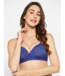 Clovia Nylon Lightly Padded Women's T-Shirt Bra ( Blue )