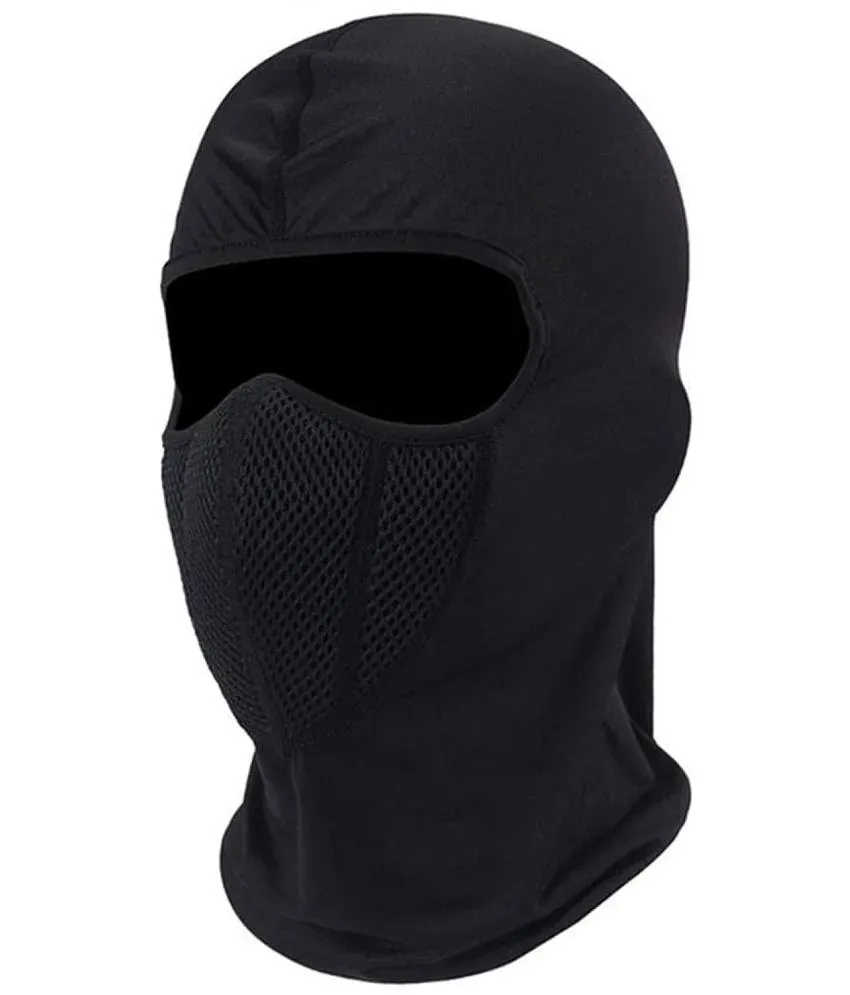 Black Ski Face Mask Men Sun Balaclava Dust Proof for Outdoor Riding Fishing  Headgear