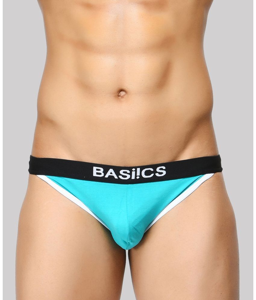     			BASIICS By La Intimo Spandex Men's Bikini ( Teal ) BCSBR02