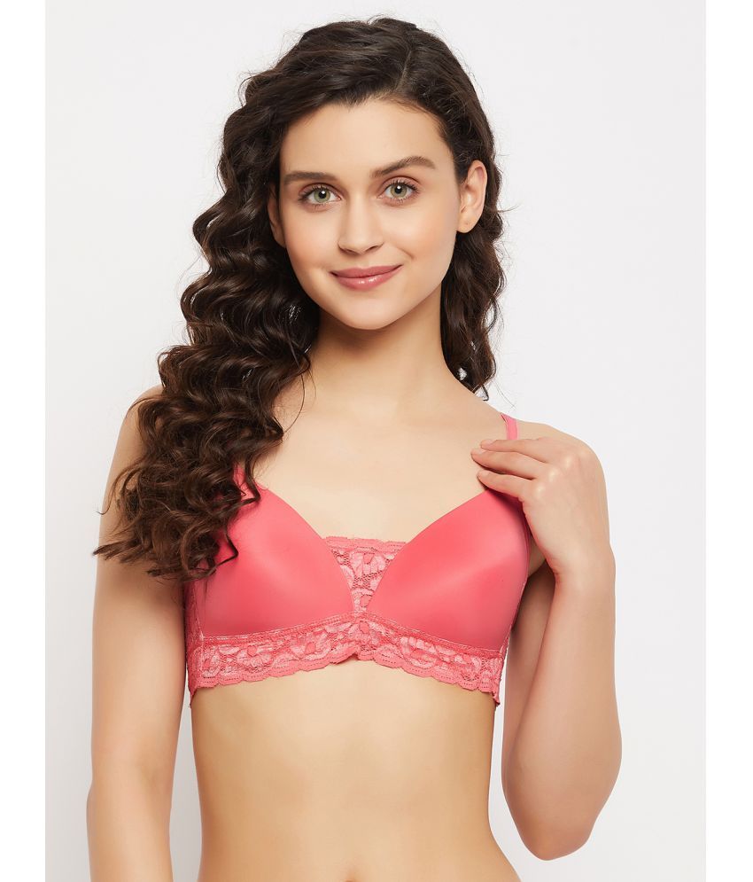     			Clovia Nylon Lightly Padded Women's T-Shirt Bra ( Pink )