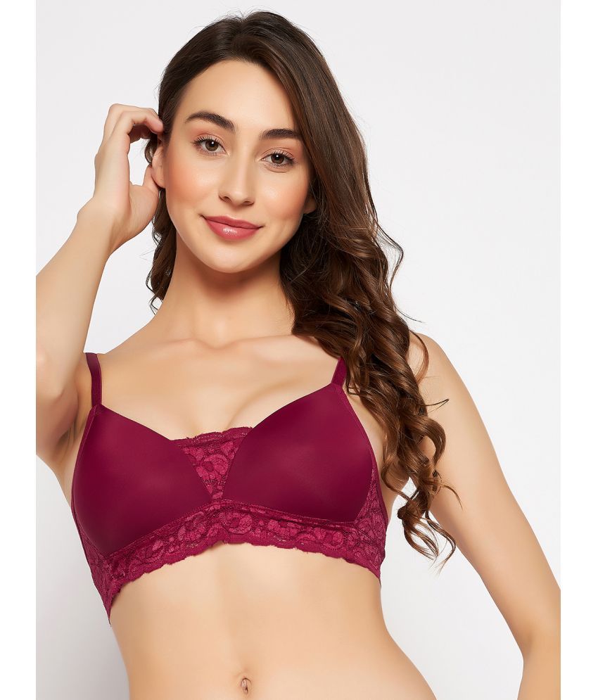     			Clovia Nylon Lightly Padded Women's T-Shirt Bra ( Red )