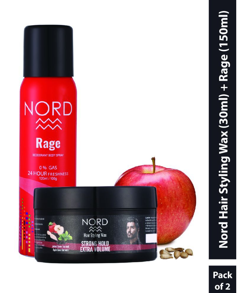 Nord Hair Styling Wax + Rage | Pack of 2: Buy Nord Hair Styling Wax + Rage  | Pack of 2 at Best Prices in India - Snapdeal