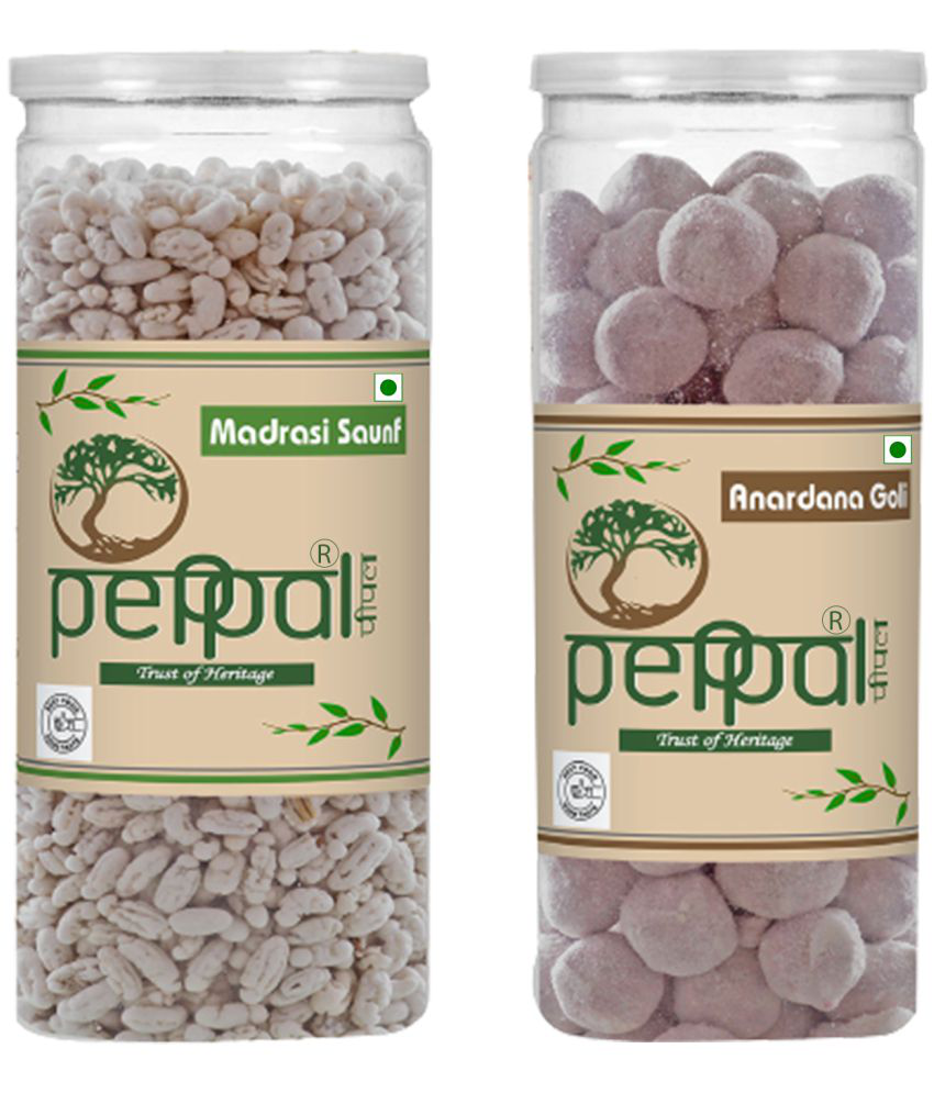     			Peppal Madrasi Saunf 180g & Anardana Goli 200g Candy Drops 380 gm
