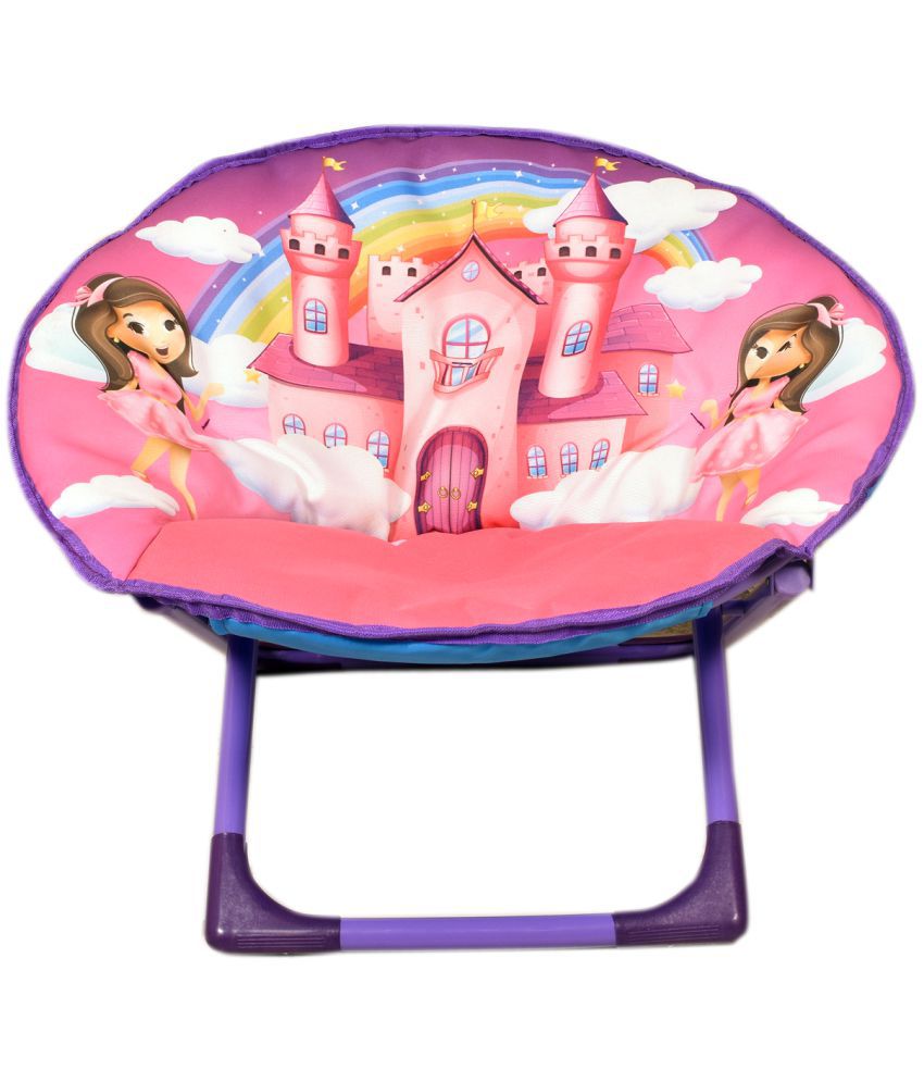     			BURDEN FREE Moon Chair for Kids | Foldable for Easy Transport and Storage for Kids Aged 3 and Up| 52 x 38 x 51 Centimeters9403 (MC Doll House)