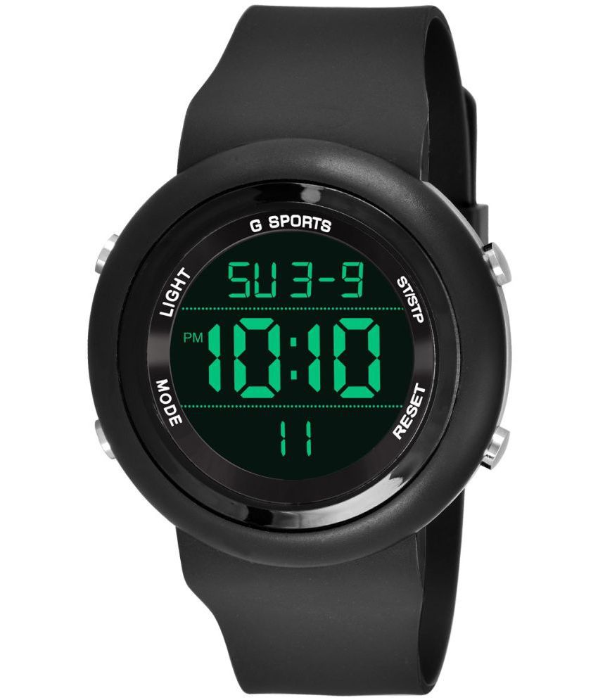     			Cosmic - Black Resin Digital Men's Watch