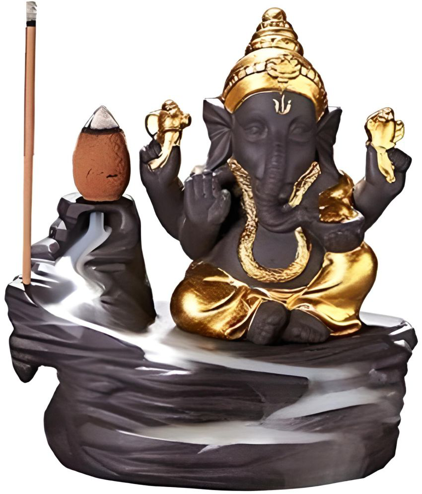     			Khushi Enterprises - Polyresin Lord Ganesha Idol ( 12 cm )