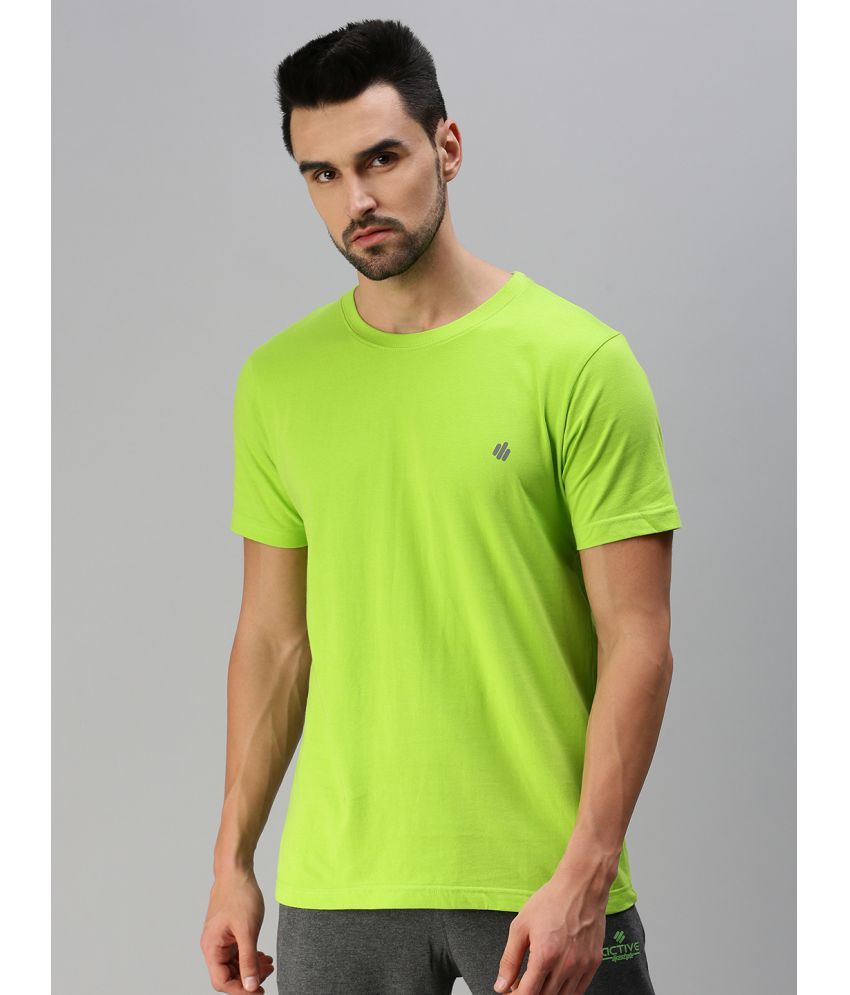     			ONN Pack of 1 Cotton Blend Regular Fit Men's T-Shirt ( Green )