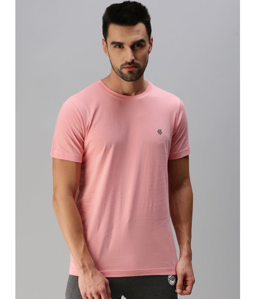     			ONN - Pink Cotton Blend Regular Fit Men's T-Shirt ( Pack of 1 )