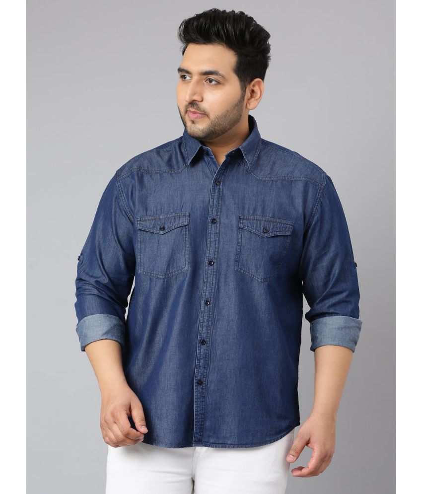 codaisy - Blue Denim Regular Fit Men's Casual Shirt ( Pack of 1 )