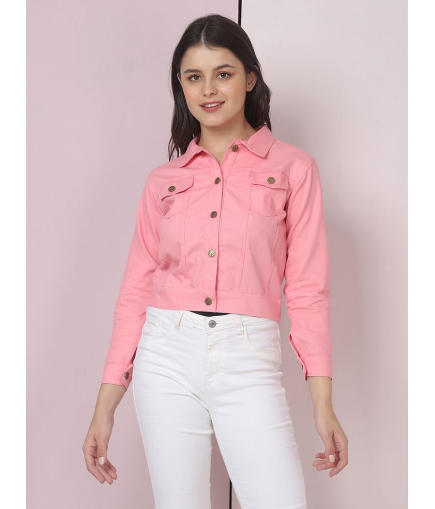     			BuyNewTrend - Cotton Blend Pink Jackets Pack of 1