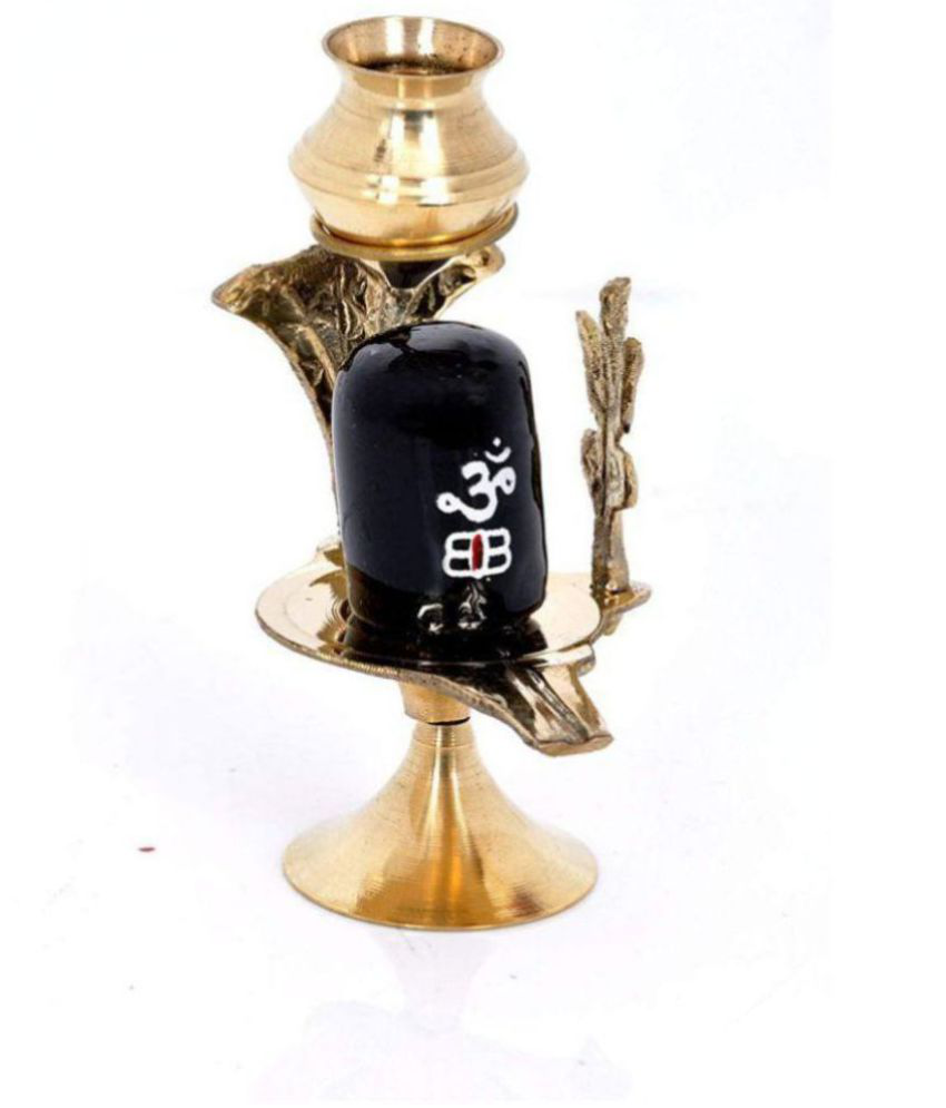     			DvR ClicK - Brass Shivling 10 cm Idol