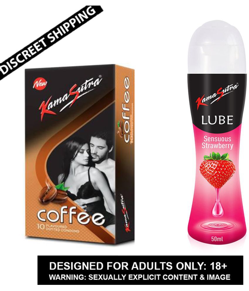     			KamaSutra Coffee 10s + Strawberry Lube 50ml Monthly Pack