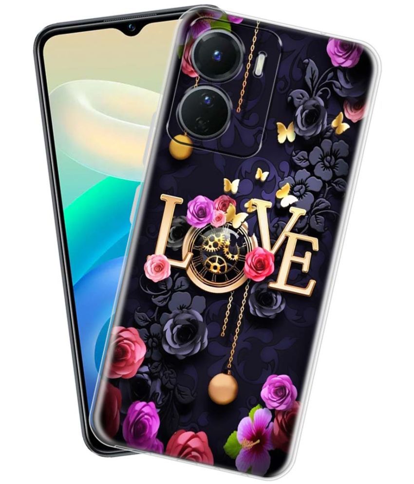     			NBOX - Multicolor Silicon Printed Back Cover Compatible For Vivo Y16 ( Pack of 1 )