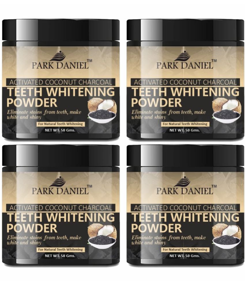     			Park Daniel Coconut Shell Activated Charcoal Tooth Powder Breath Freshener 50 g Pack of 4