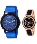 newmen - Blue PU Analog Couple's Watch