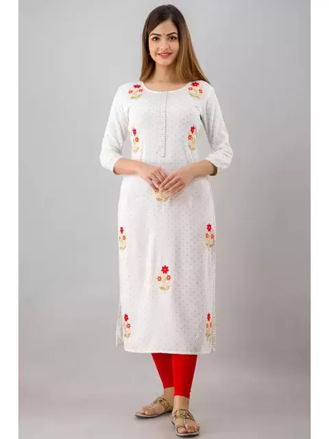 Buy White Kurtis & Tunics for Women by PARAMOUNT CHIKAN Online | Ajio.com-saigonsouth.com.vn