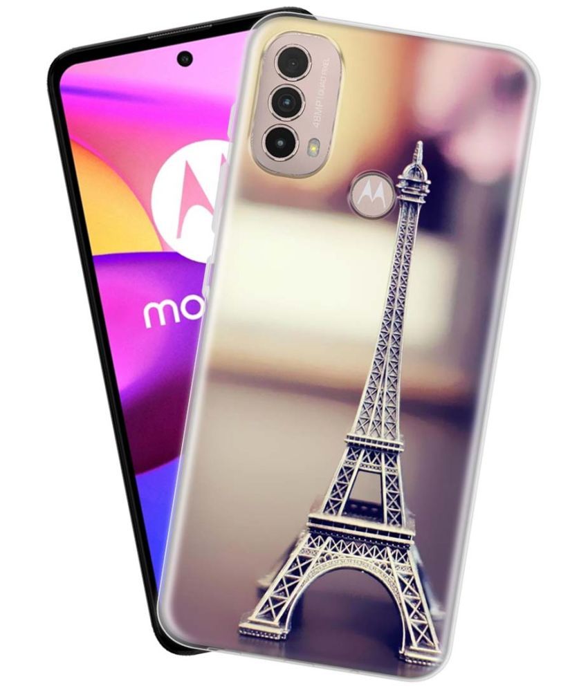     			NBOX - Multicolor Silicon Printed Back Cover Compatible For Motorola Moto E40 ( Pack of 1 )