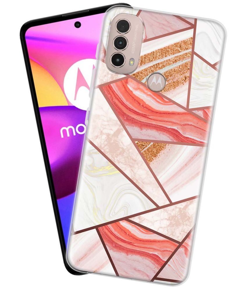     			NBOX - Multicolor Silicon Printed Back Cover Compatible For Motorola Moto E40 ( Pack of 1 )