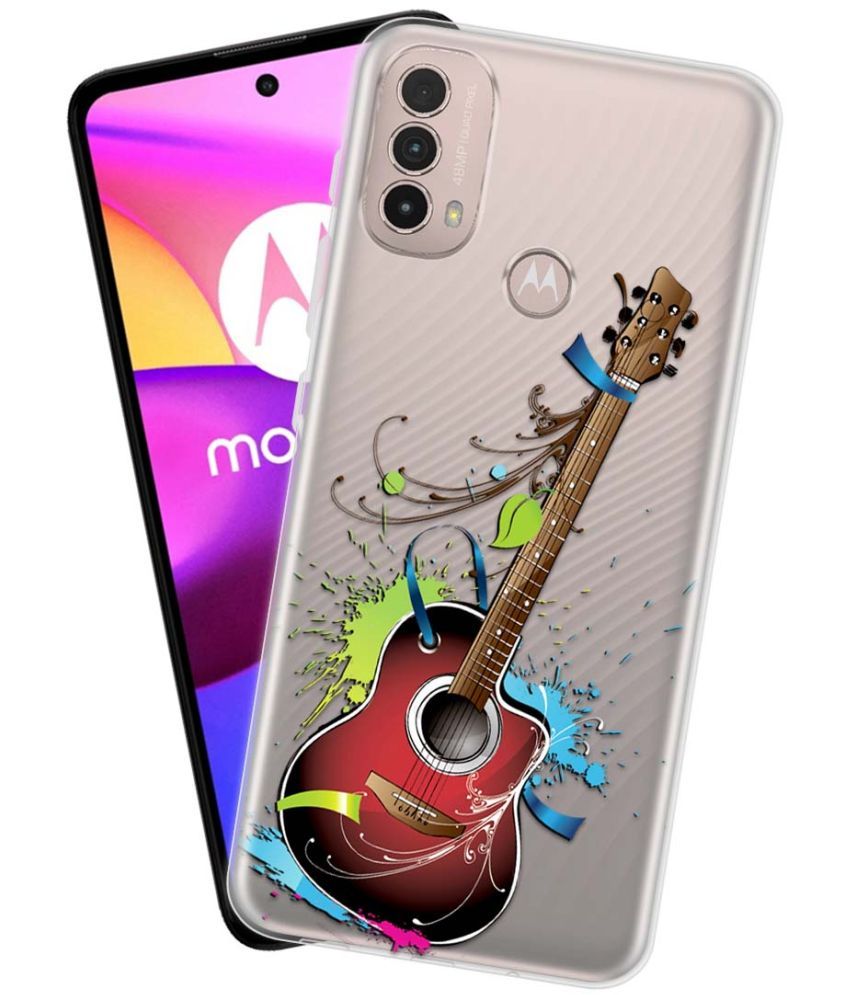     			NBOX - Multicolor Silicon Printed Back Cover Compatible For Motorola Moto E40 ( Pack of 1 )