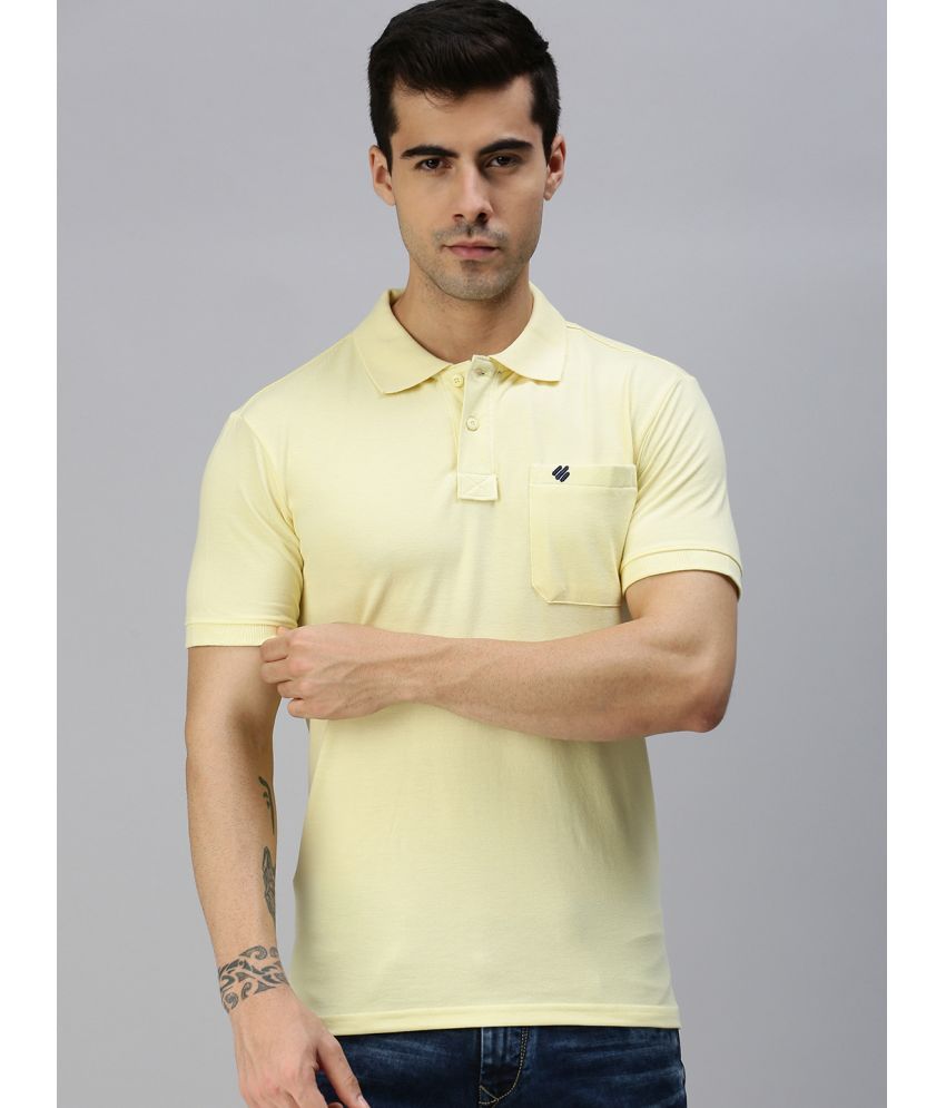     			ONN Pack of 1 Cotton Blend Regular Fit Solid Half Sleeves Men's Polo T Shirt ( Yellow )