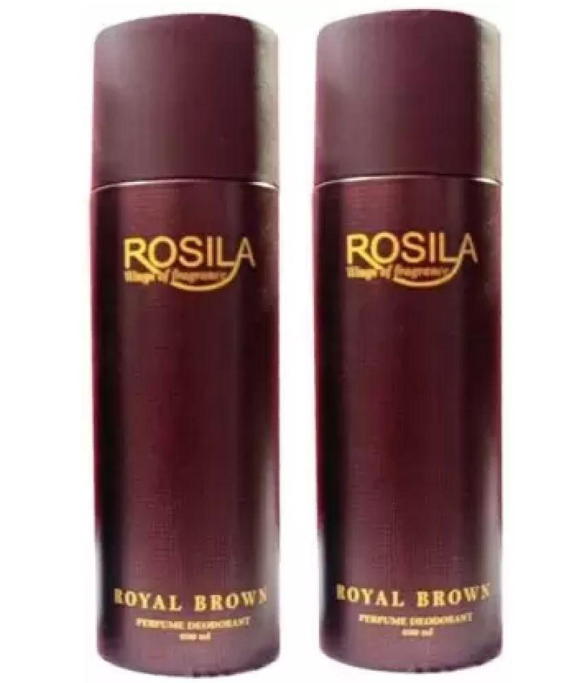     			ROSILA - 2 ROYAL BROWN DEODORANT,200ML Deodorant Spray for Men,Women 500 ml ( Pack of 2 )