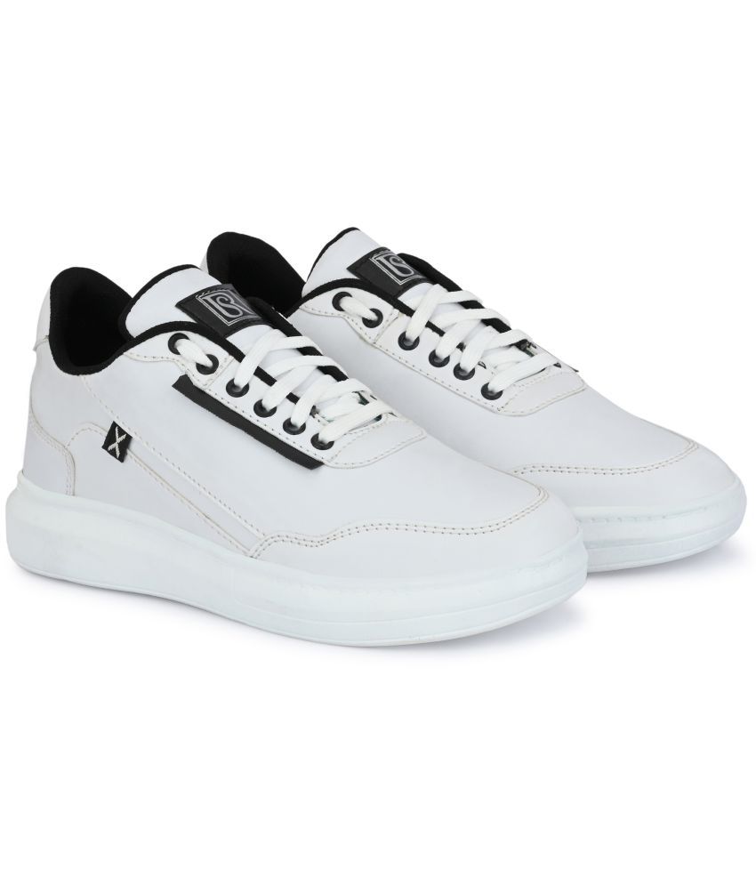     			ShoeRise Men Canvas Sports Casual Shoes - White Men's Sneakers